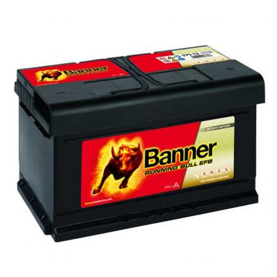 Banner Running Bull EFB 57512 012575120101 akkumulátor, 12V 75Ah 730A J+ EU, alacsony